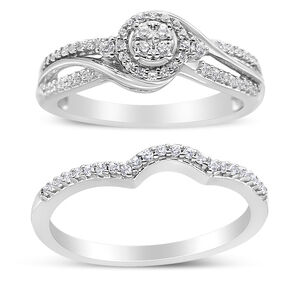 .925 Sterling Silver 1/3 Cttw Composite